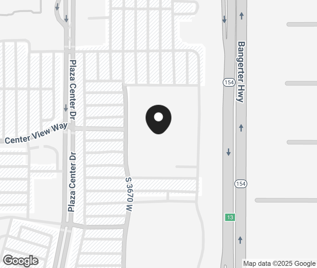 Google Map of 7292 Plaza Center Dr, West Jordan UT 84084