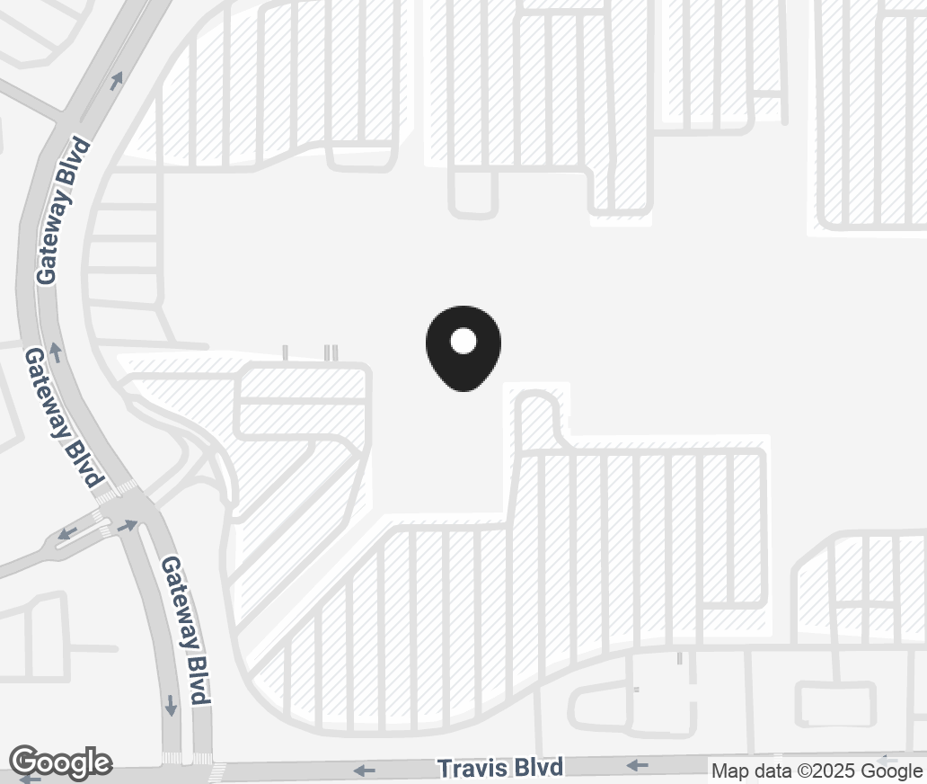 Google Map of 1544 Travis Blvd, Fairfield CA 94533
