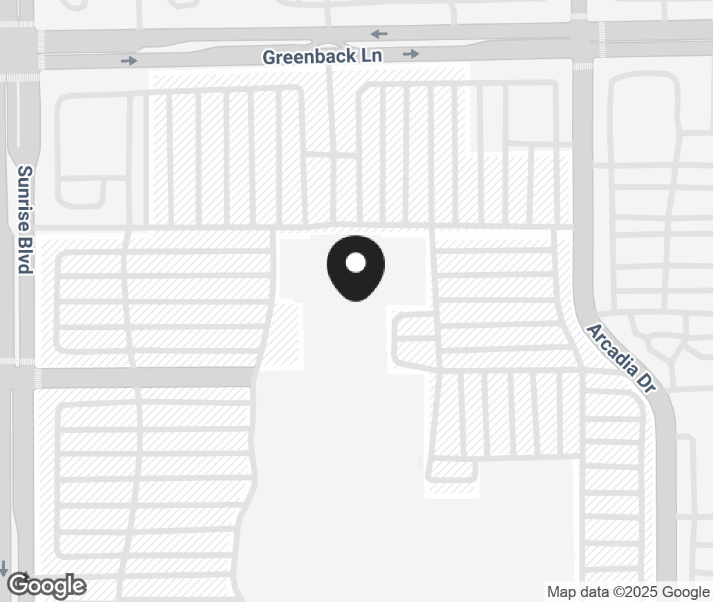 Google Map of 6000 Sunrise Blvd, Citrus Heights CA 95610
