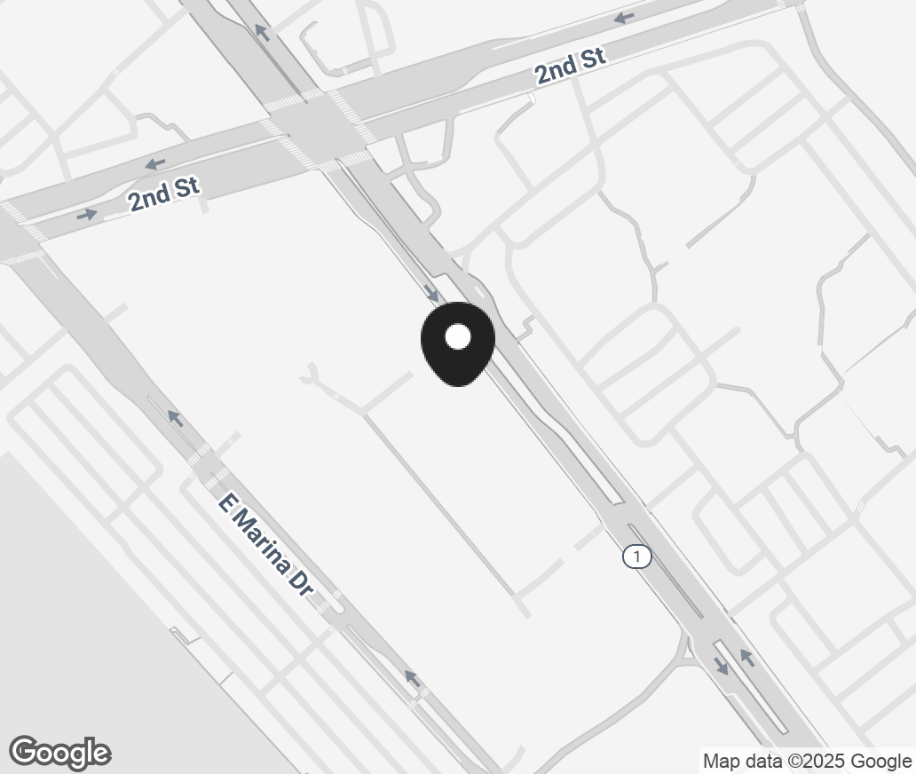 Google Map of 6440 E Pacific Coast Hwy Suite 125, Long Beach CA 90803