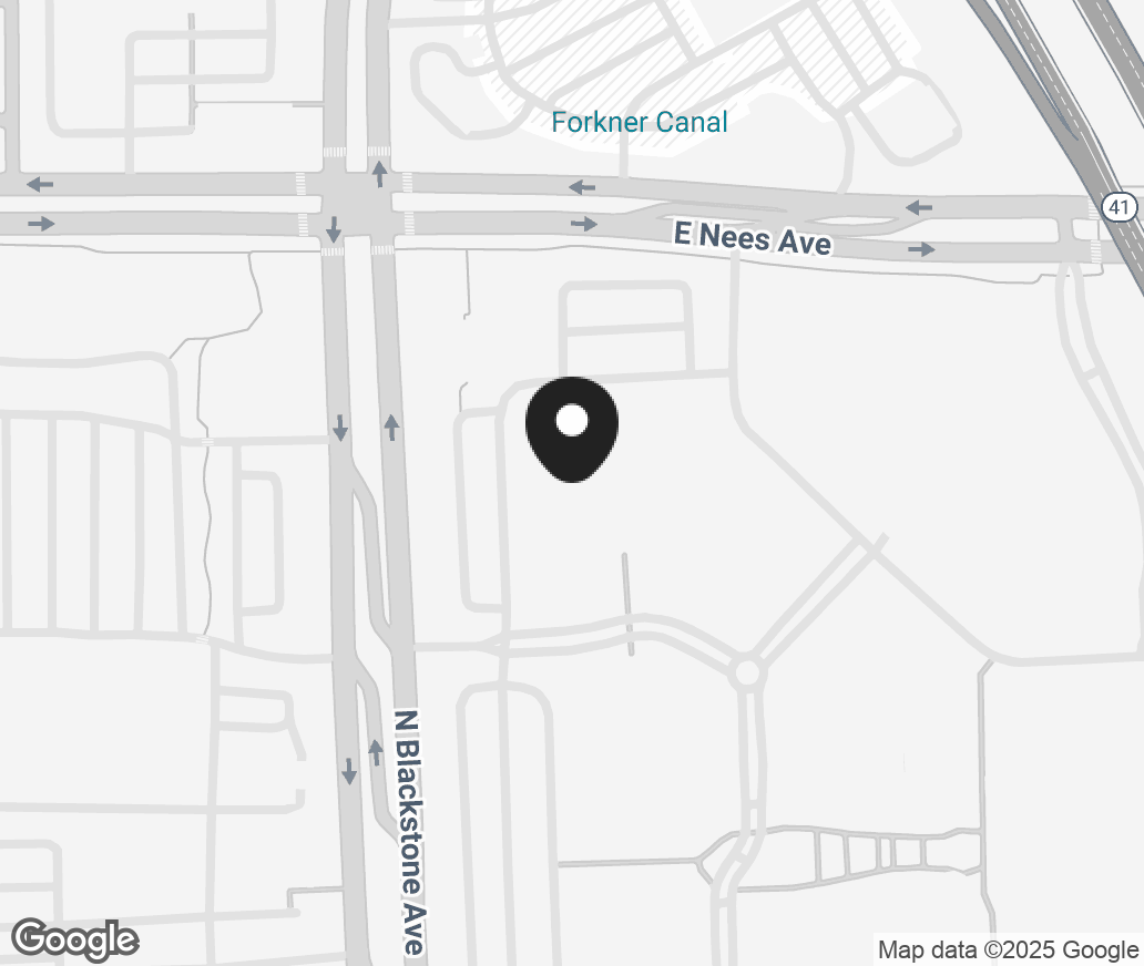 Google Map of 7890 N Blackstone Ave, Fresno CA 93720