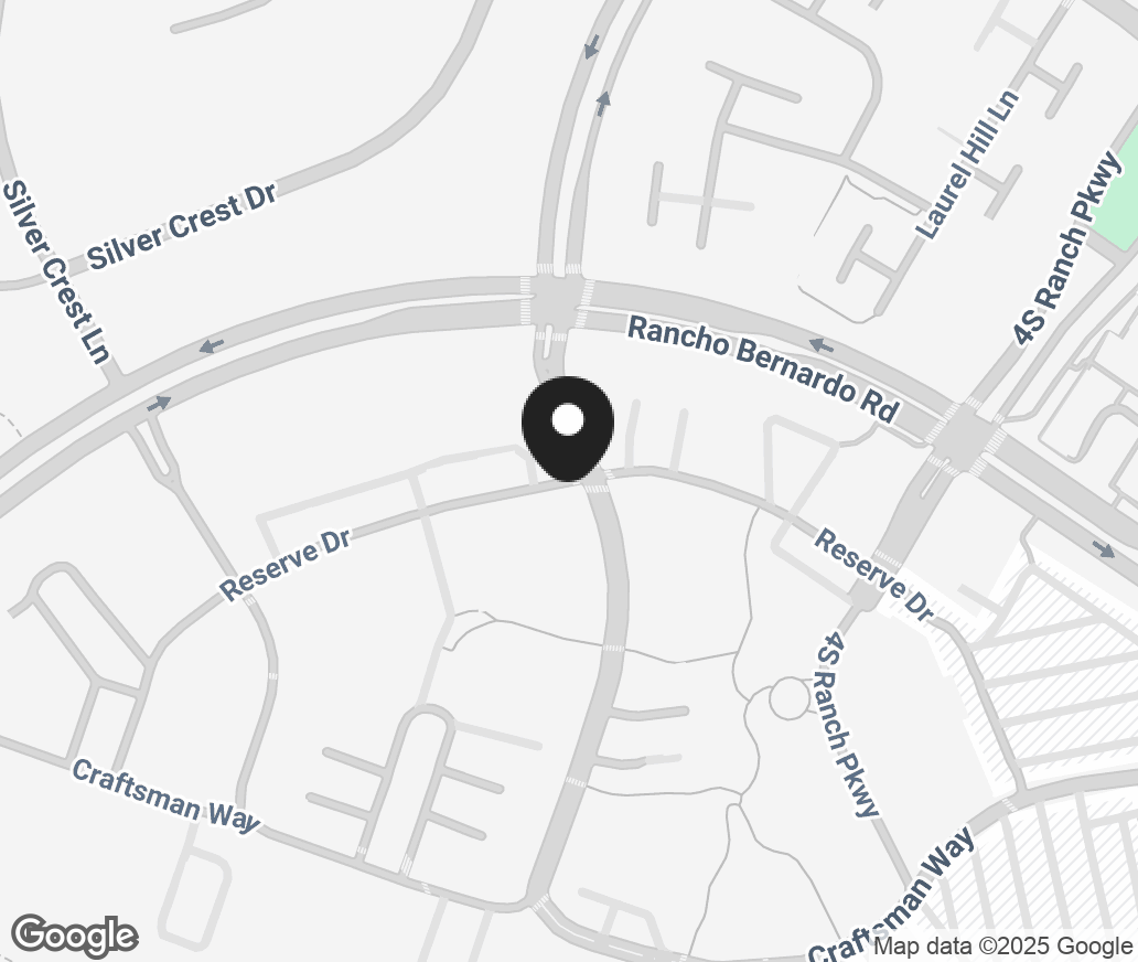 Google Map of 10455 4S Reserve Drive, San Diego CA 92127