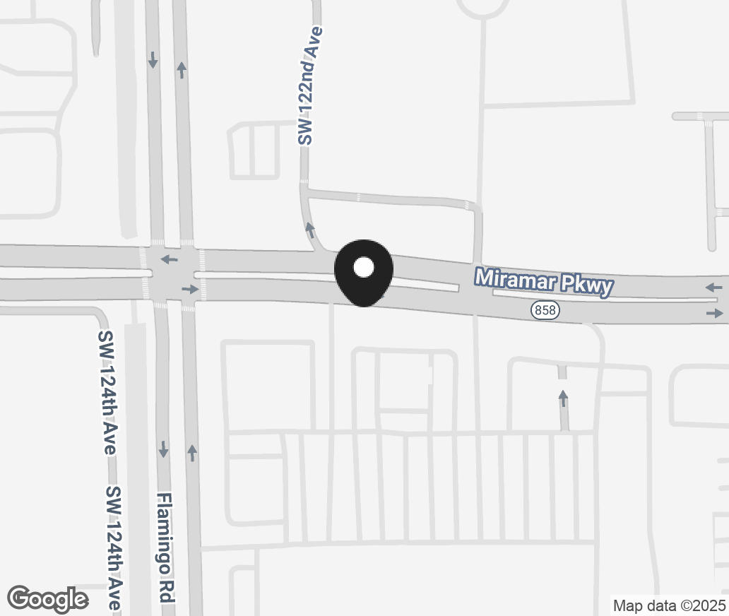 Google Map of 12200 Miramar Pkwy, Miramar FL 33025