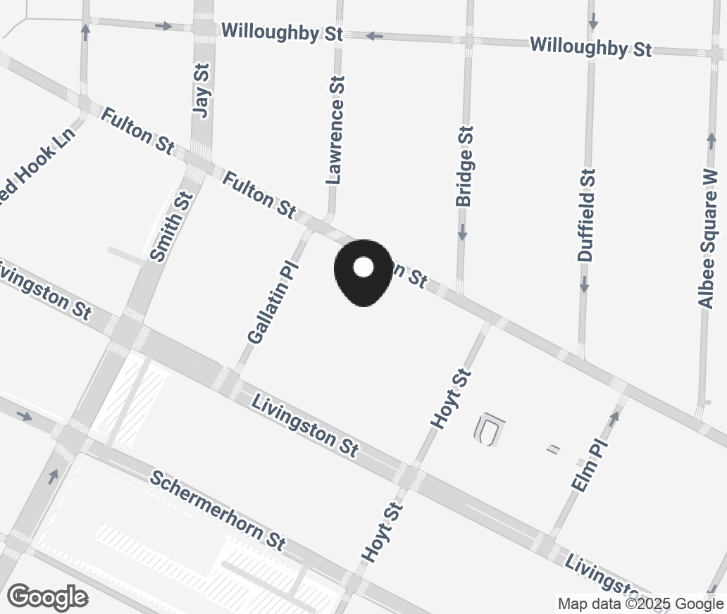 Google Map of 422 Fulton St, Brooklyn NY 11201