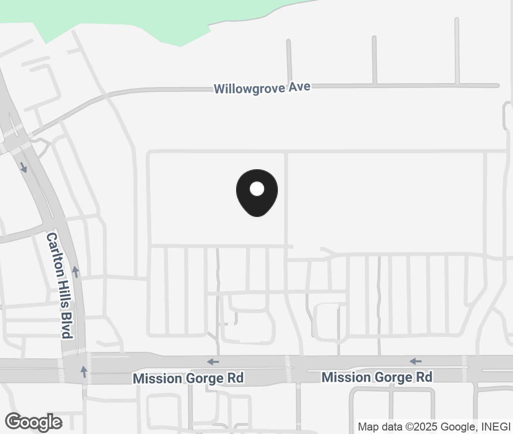 Google Map of 9412 Mission Gorge Rd, Santee CA 92071
