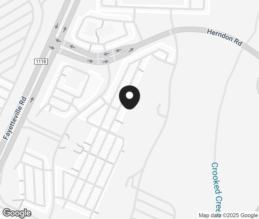 Google Map of 6807 Fayetteville Road Suite 110, Durham NC 27713