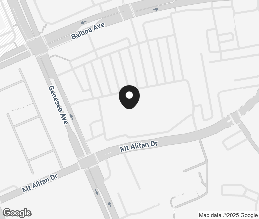 Google Map of 5505 Balboa Ave, San Diego CA 92111