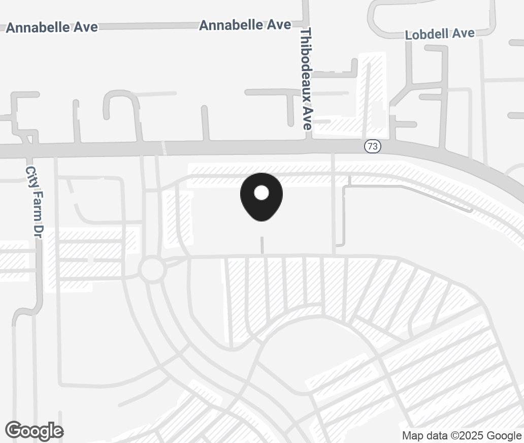 Google Map of 7445 Corporate Blvd, Baton Rouge LA 70809