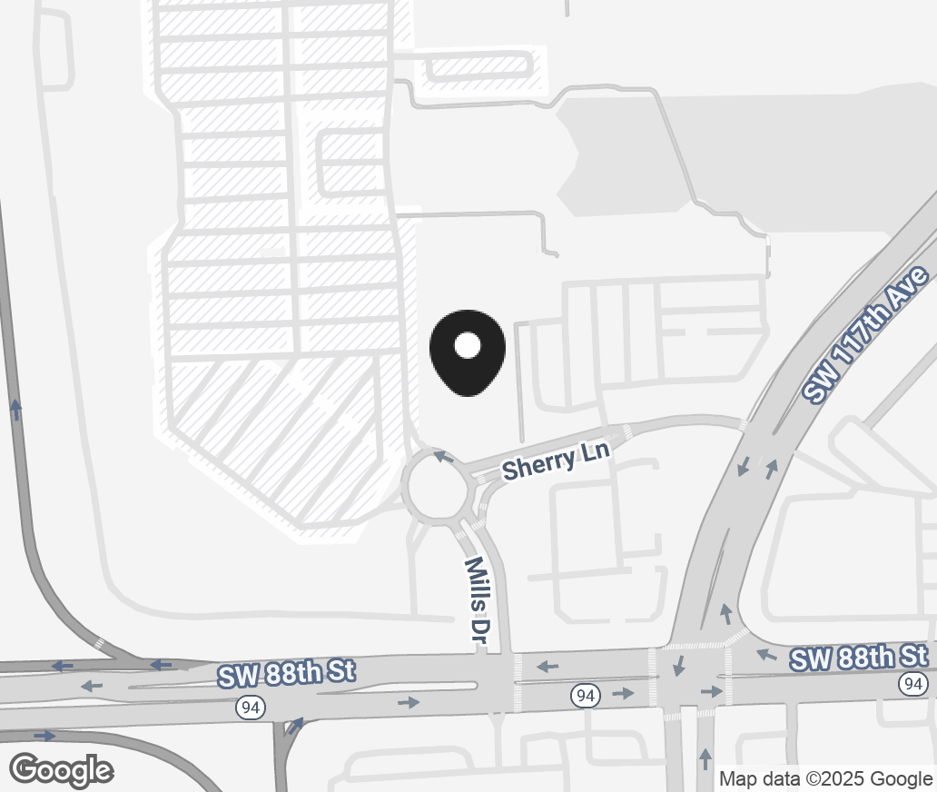 Google Map of 8525 Mills Drive, Kendall FL 33183