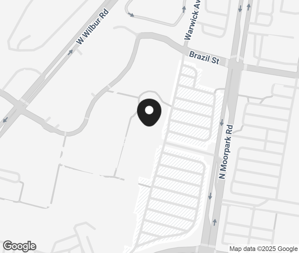 Google Map of 205 N Moorpark Road, Thousand Oaks CA 91360