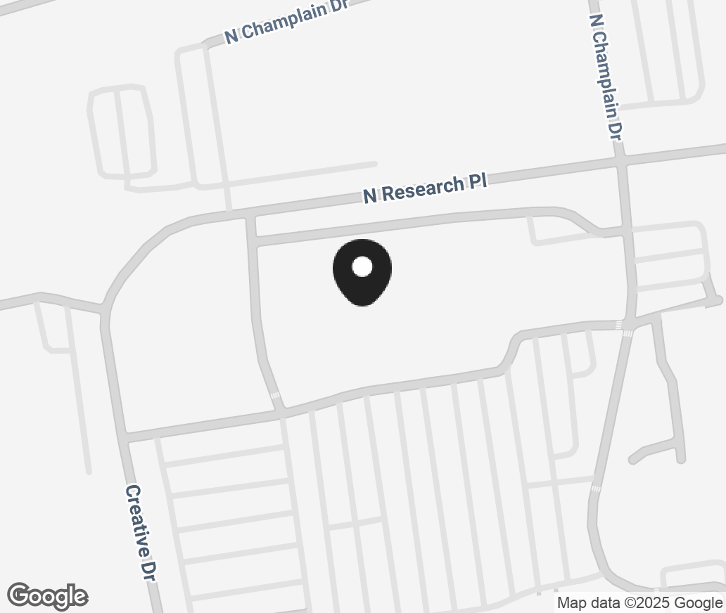 Google Map of 160 N Research Pl, Central Islip NY 11722-4458