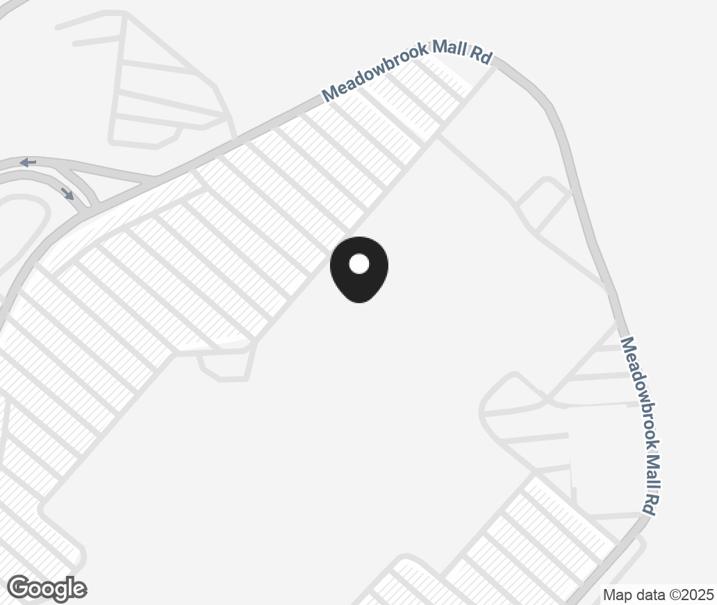 Google Map of 2399 Meadowbrook Mall, Bridgeport WV 26330