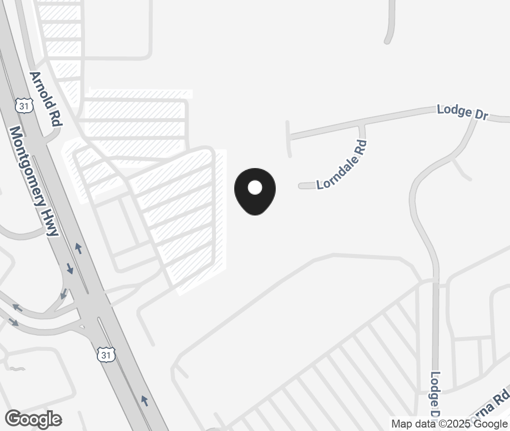 Google Map of 1721 Montgomery Highway, Hoover AL 35244