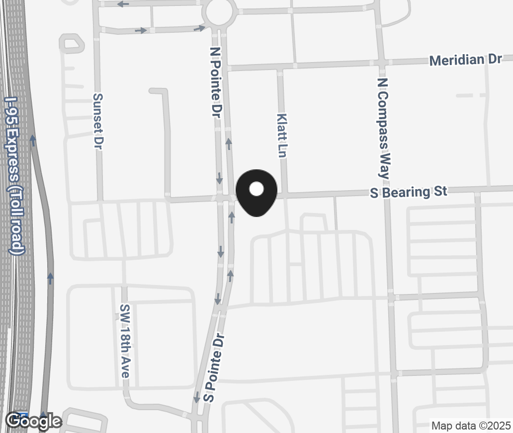 Google Map of 1760 S Bearing Street, Dania Beach FL 33004