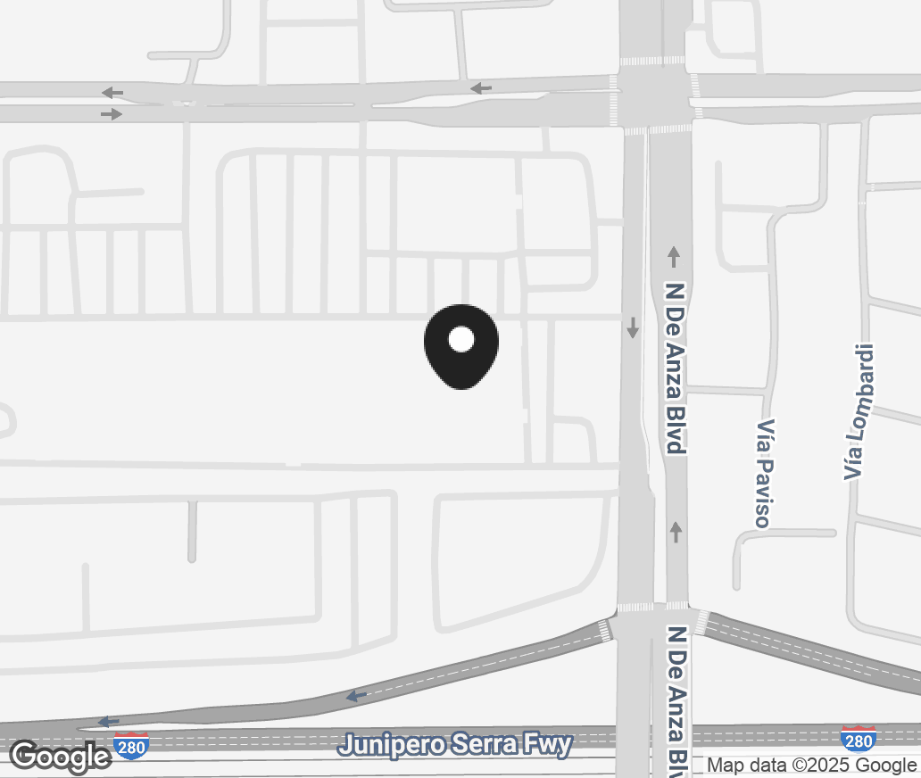 Google Map of 20580 Homestead Rd, Cupertino CA 95014