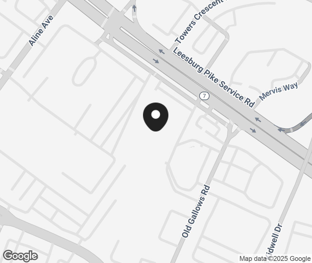 Google Map of 8027 Leesburg Pike Suite 101, Vienna VA 22182