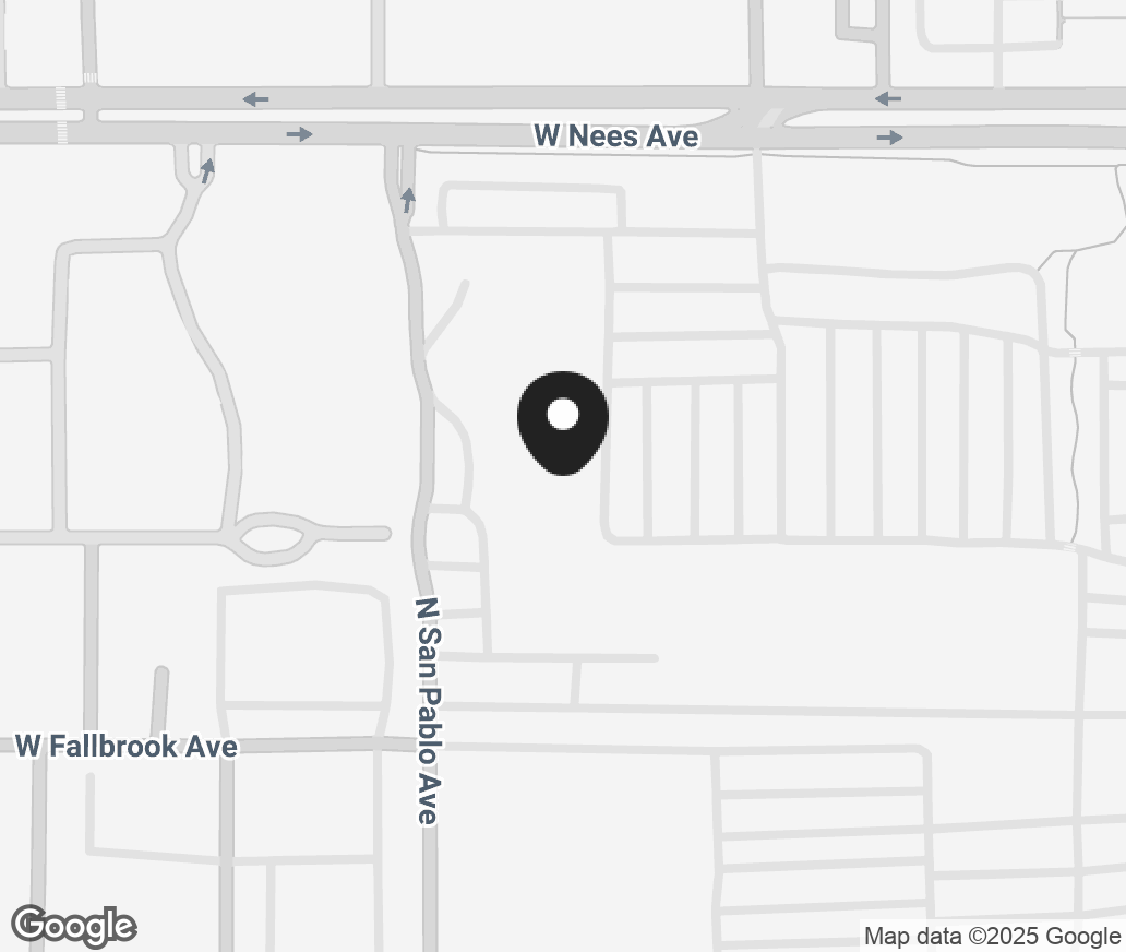 Google Map of 7911 N Blackstone Avenue, Fresno CA 93720