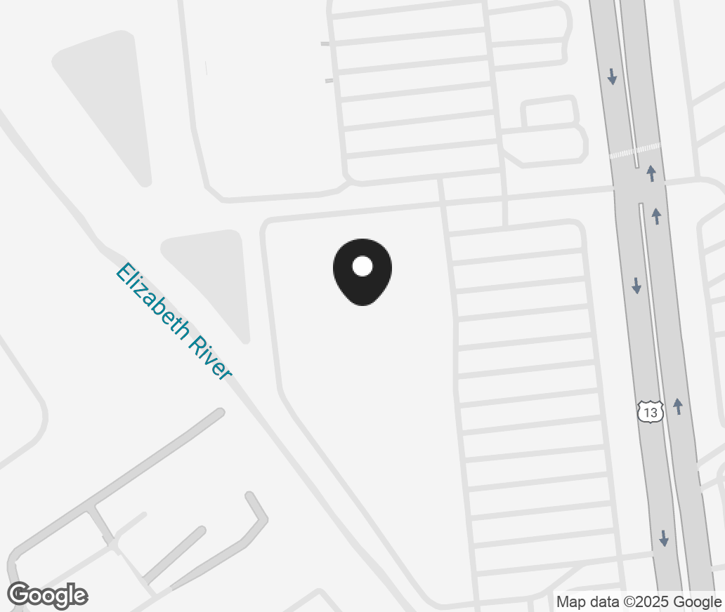 Google Map of 1245 N Military Hwy, Norfolk VA 23502-2228