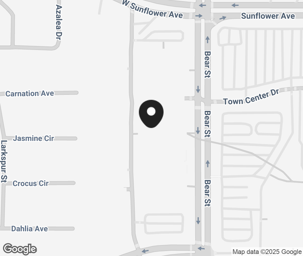 Google Map of 3333 Bear St Suite 213, Costa Mesa CA 92626