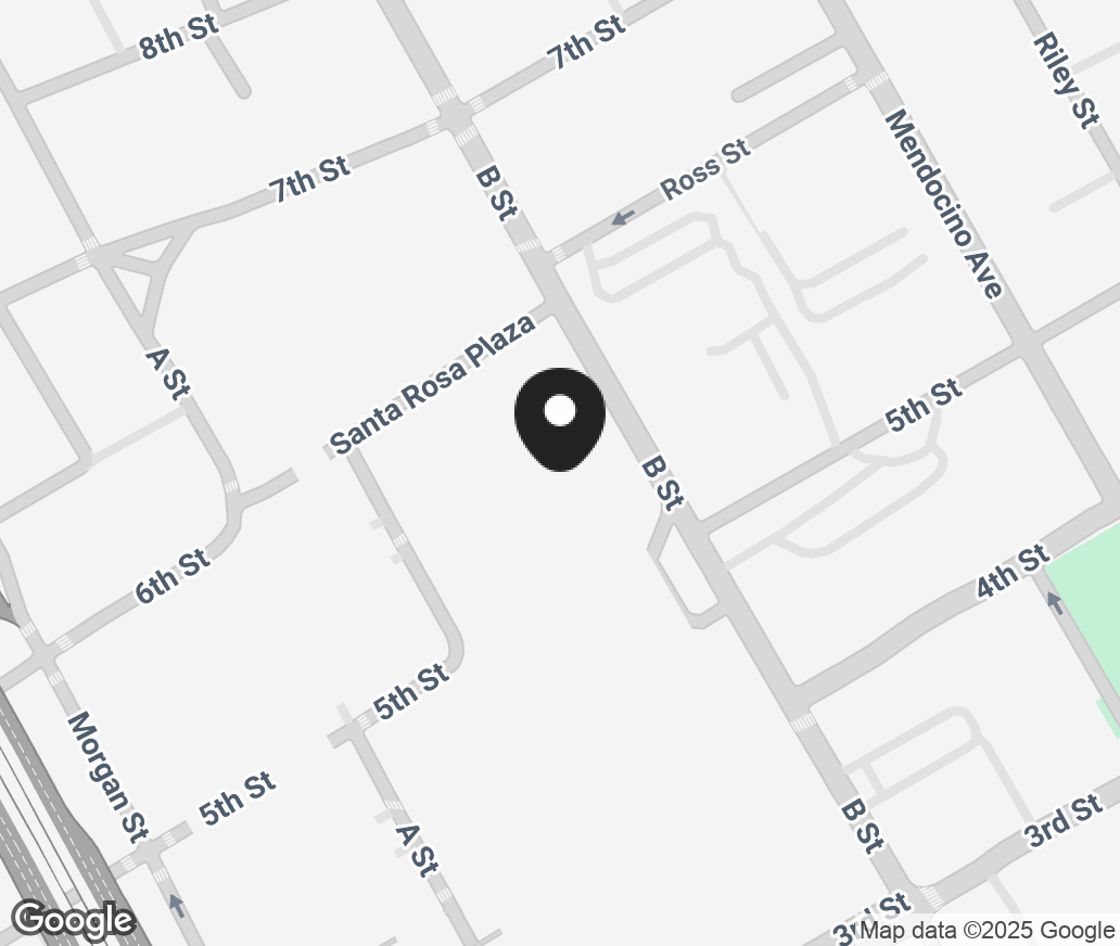 Google Map of 800 Santa Rosa Plaza, Santa Rosa CA 95401
