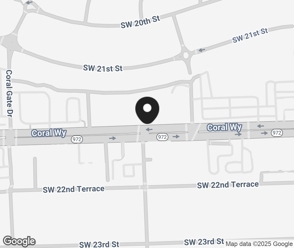 Google Map of 3301 Coral Way, Miami FL 33145