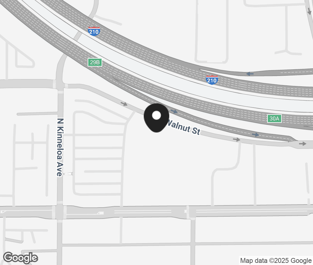 Google Map of 3121 E Colorado Blvd, Pasadena CA 91107-3814