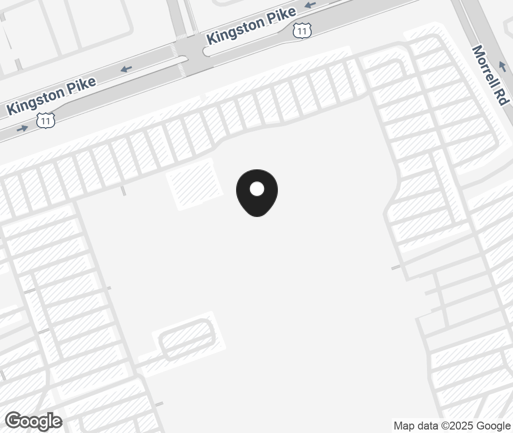 Google Map of 7600 Kingston Pike Space 1094, Knoxville TN 37919