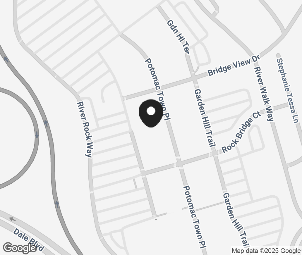 Google Map of 15000 Potomac Town Place, Woodbridge VA 22191