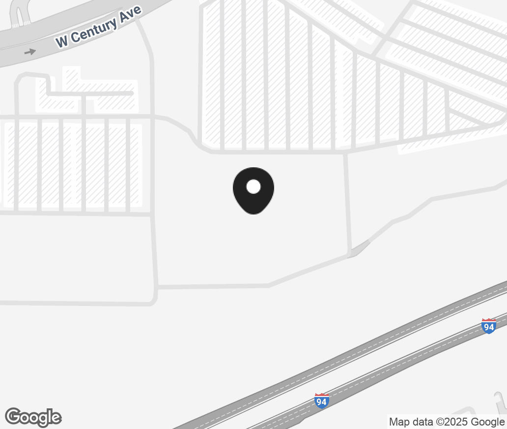 Google Map of 1129 W Century Ave, Bismarck ND 58503