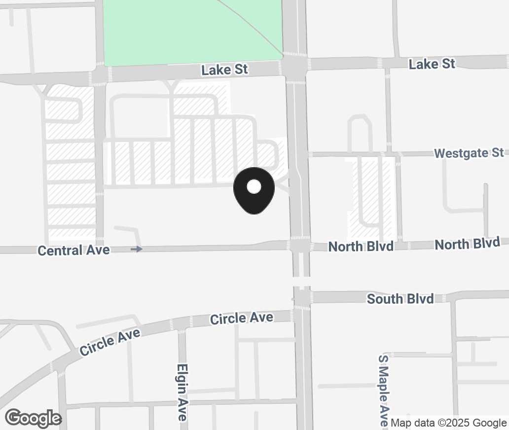 Google Map of 7231 Lake Street, River Forest IL 60305