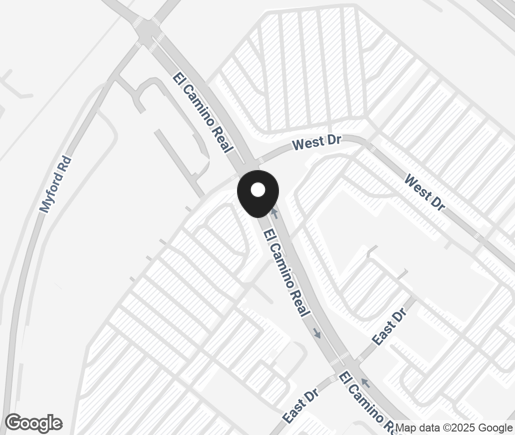 Google Map of 2882 El Camino Real, Tustin CA 92782