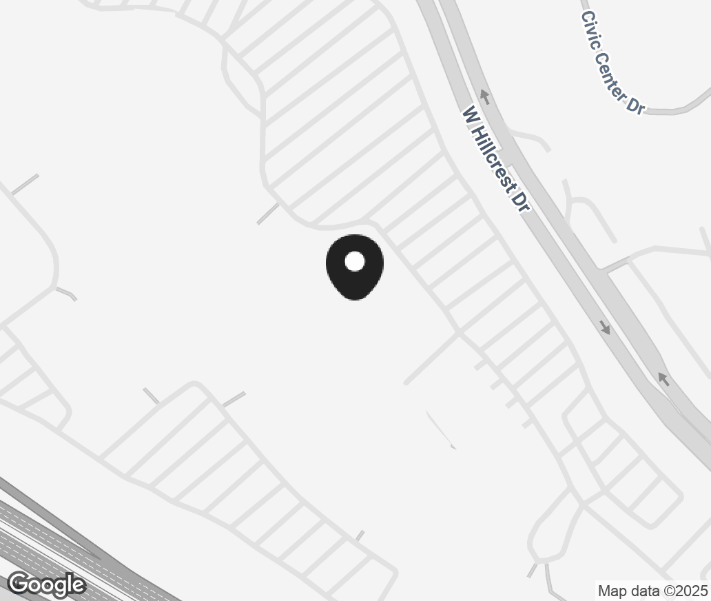 Google Map of 590 W. Hillcrest Drive, Thousand Oaks CA 91360